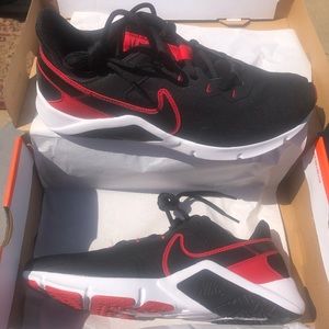 Nike Black and Red Athletic Shoes
